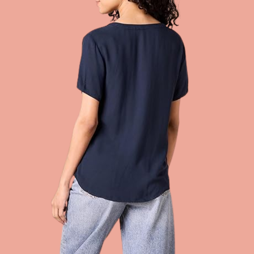Ingrid – Marineblå bluse